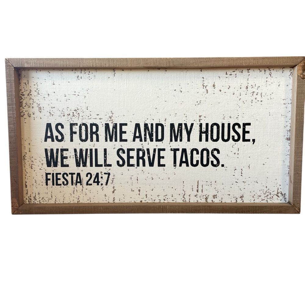 Rustic Brown and White Wall Sign